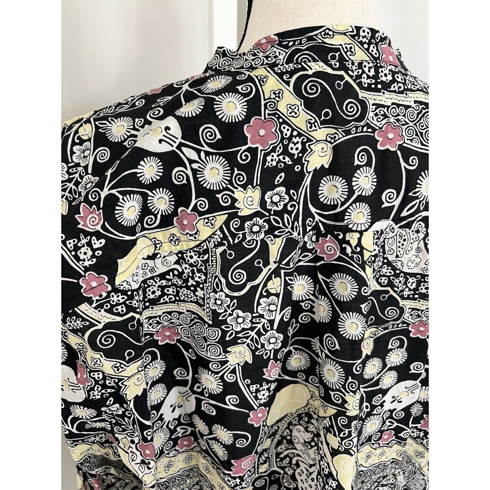 Isabel Marant Etoile Blue Mixed Paisley Print Buttondown Top Size 40/8 EUC - Picture 5 of 9